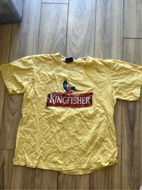 Kingfisher Lager Logo Yellow Graphic Tee